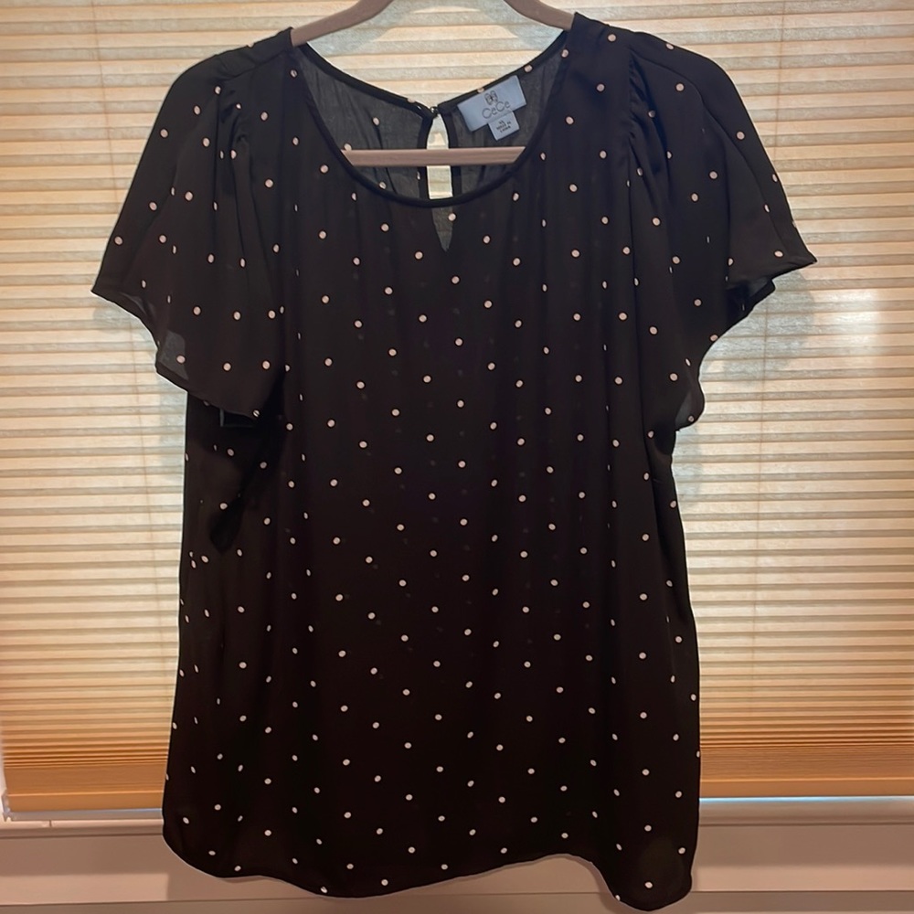 Sharaden Flutter Sleeve Blouse, CECE